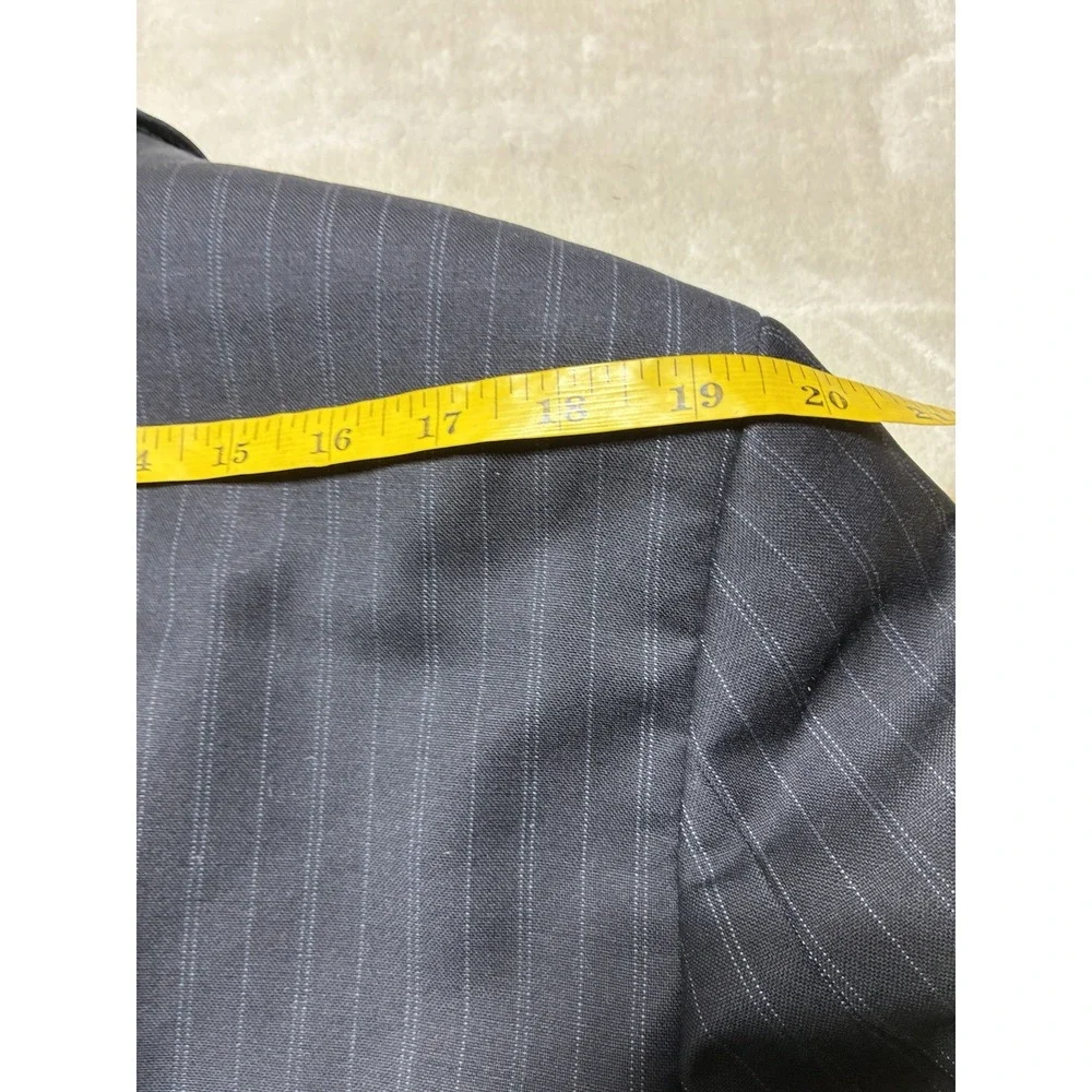 John‎ Varvatos Delancy Blazer 42R Navy Worsted Wool 120 S Single Needle *flaws